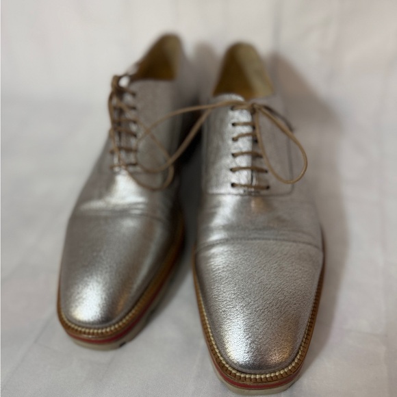 Christian Louboutin Silver Leather Women's Flats - Picture 7 of 15